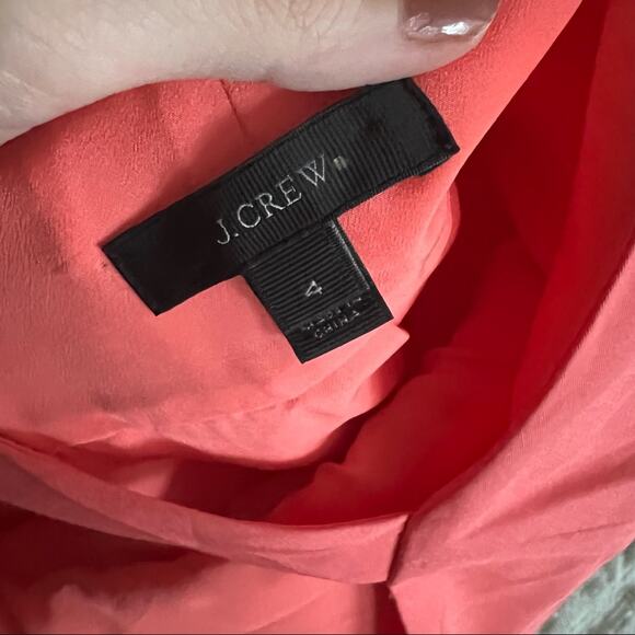 J. Crew Peplum Party Dress in Classic Faille Coral - Picture 7 of 7